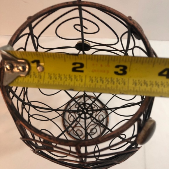 Metal Cork Holder Rustic Bronze Pedestal Retro Look Wine NEW - Picture 6 of 9